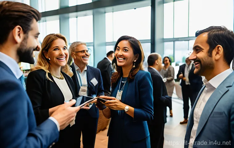 무역 전문가의 이직 전략 - **Prompt:** A dynamic, diverse team of international trade professionals (including men and women of...